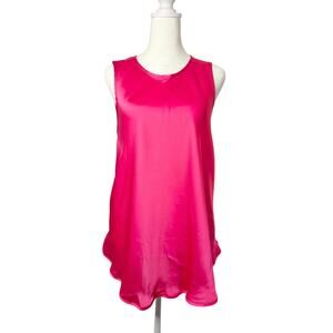 NWT Intimissimi Satin and Lace with Brazilian Panties Pink Fuchsia sz. M